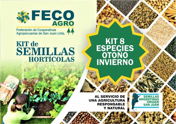 Kit de Semillas Hortícolas Otoño / Invierno 8 Especies