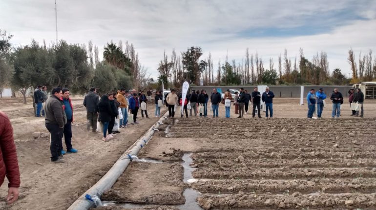Día de campo en Fecoagro, charla sobre riego con mangas y nutrición de cultivos